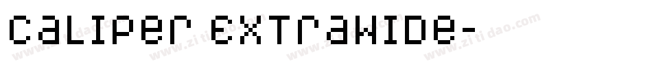 Caliper ExtraWide字体转换